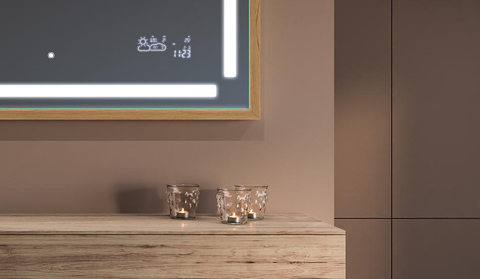 Μαύρος καθρέφτης με πλαίσιο loft για μοντέρνα και μινιμαλιστικά μπάνια | ARTFORMA