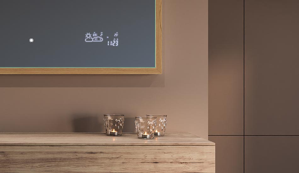 Μαύρος καθρέφτης με πλαίσιο loft για μοντέρνα και μινιμαλιστικά μπάνια | ARTFORMA