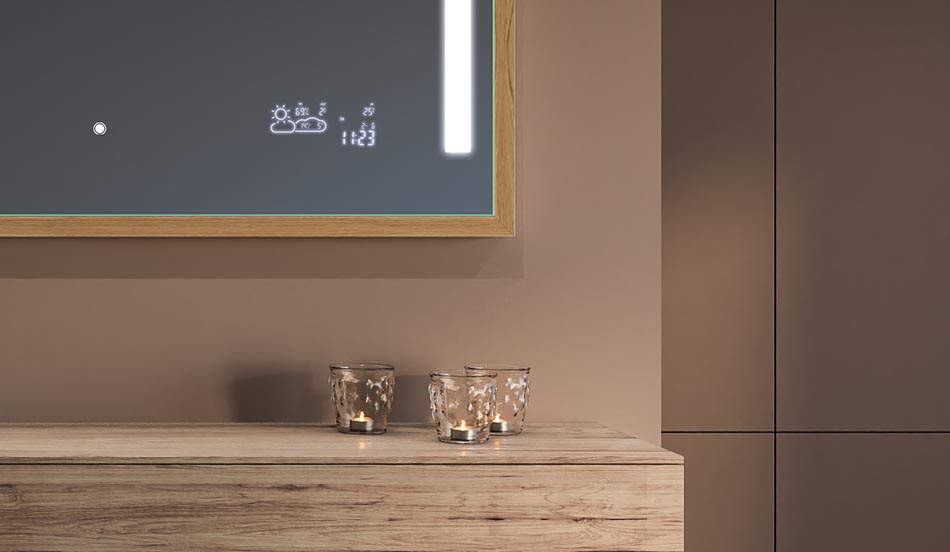 Μαύρος καθρέφτης με πλαίσιο loft για μοντέρνα και μινιμαλιστικά μπάνια | ARTFORMA