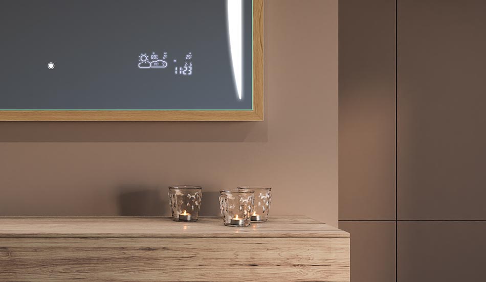 Μαύρος καθρέφτης με πλαίσιο loft για μοντέρνα και μινιμαλιστικά μπάνια | ARTFORMA