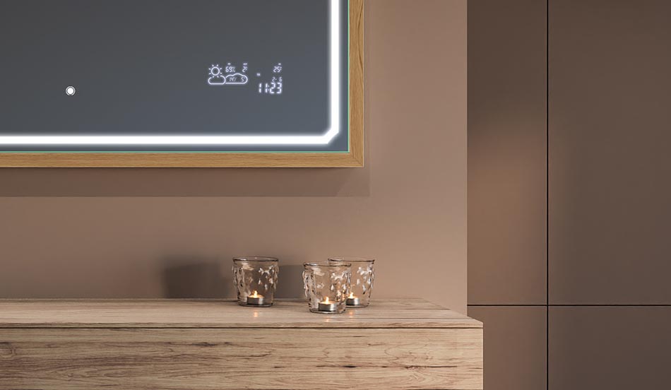 Μαύρος καθρέφτης με πλαίσιο loft για μοντέρνα και μινιμαλιστικά μπάνια | ARTFORMA