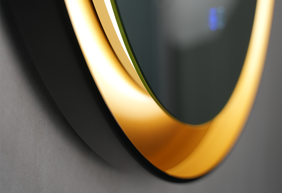 Καθρέφτης σε μαύρο μεταλλικό πλαίσιο