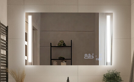 Ορθογώνιοι κλασικοί καθρέφτες με φωτισμό