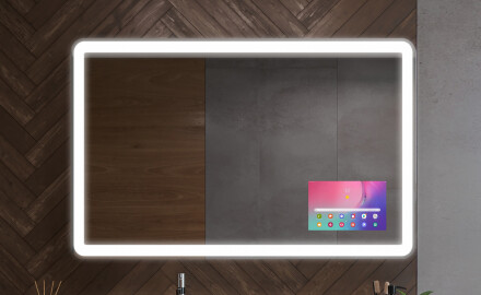 Στρογγυλεμένοι καθρέφτες με διακοσμητικό κάλυμμα