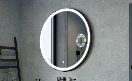 Στρογγυλοί καθρέφτες με διακοσμητικό κάλυμμα