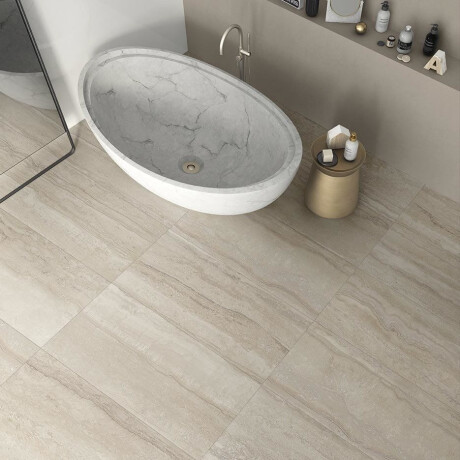 Πλακάκια δαπέδου 60x120 εκ., λευκό ματ A4H1057 Memento Travertino Bianco Mat #9