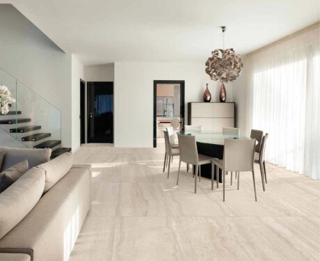 Πλακάκια δαπέδου 60x120 εκ., μπεζ ματ, A4H1063 Memento Travertino Ambra Mat