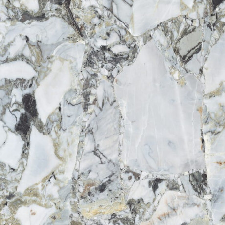 Πλακάκια μεγάλου μεγέθους 120x280, λευκό μάρμαρο με χρυσές φλέβες, γυαλιστερό, A4H1117 Bellezza Bianca #3