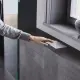 Πλακάκια δαπέδου 60x120 εκ., σκούρο γκρι με ανοιχτόχρωμη ραβδώσεις, ματ, A4H141 Ermetica Lavagna #3