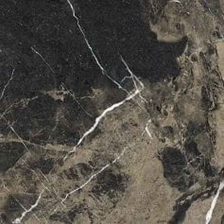 Γυαλισμένο πλακάκι δαπέδου Pierre Black 120x120 εκ., μαύρο γυαλιστερό με χρυσές νευρώσεις, διορθωμένο A4H197 #14
