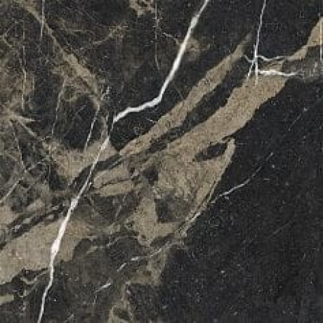 Γυαλισμένο πλακάκι δαπέδου Pierre Black 120x120 εκ., μαύρο γυαλιστερό με χρυσές νευρώσεις, διορθωμένο A4H197 #15