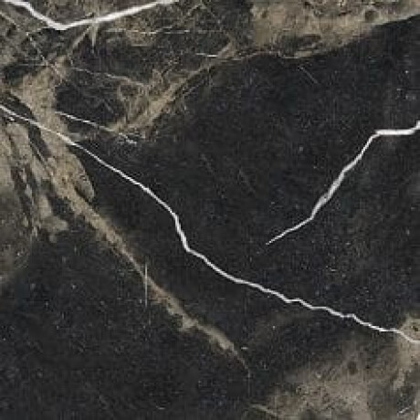 Γυαλισμένο πλακάκι δαπέδου Pierre Black 120x120 εκ., μαύρο γυαλιστερό με χρυσές νευρώσεις, διορθωμένο A4H197 #19