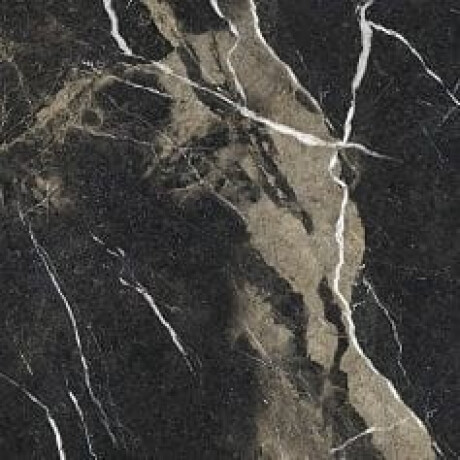 Γυαλισμένο πλακάκι δαπέδου Pierre Black 120x120 εκ., μαύρο γυαλιστερό με χρυσές νευρώσεις, διορθωμένο A4H197 #20