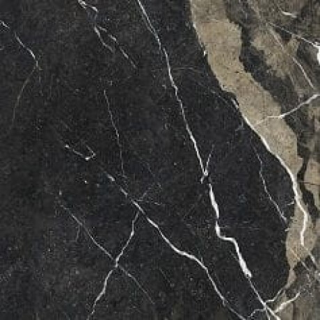 Γυαλισμένο πλακάκι δαπέδου Pierre Black 120x120 εκ., μαύρο γυαλιστερό με χρυσές νευρώσεις, διορθωμένο A4H197 #22
