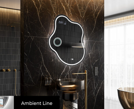 Ακανονιστοσ καθρεπτησ τοιχου μοντερνοι EM223