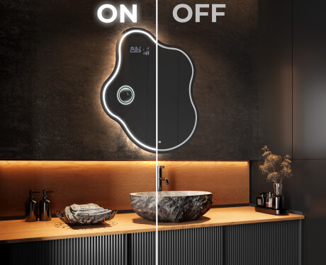 Ακανονιστοσ καθρεπτησ τοιχου μοντερνοι EM223 #3