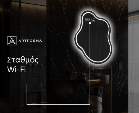 Ακανονιστοσ καθρεπτησ τοιχου μοντερνοι EM223 #9
