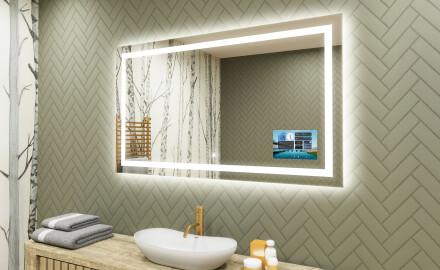 Φωτιζόμενος Καθρεπτης LED L15 120x80cm - SmartScreen, DualColor