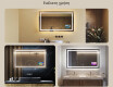 Φωτιζόμενος Καθρεπτης LED L15 120x80cm - SmartScreen, DualColor, Θερμαινόμενη μεμβράνη #2