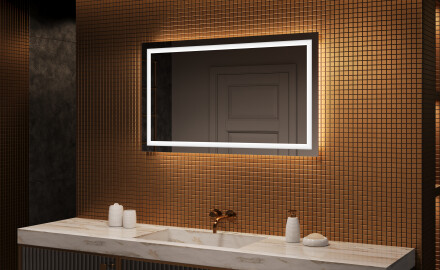 Φωτιζόμενος Καθρεπτης LED 120x70εκ με ψυχρό LED φως 7000K, θερμό φως 3000K ή ουδέτερο φως 4500K