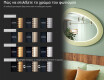 Ασύμμετρος καθρέφτης LED με πλαίσιο MDF L310 #5