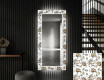 Φωτιζόμενος Διακοσμητικός Καθρέφτης LED Για Την Αίθουσα - Golden Flowers