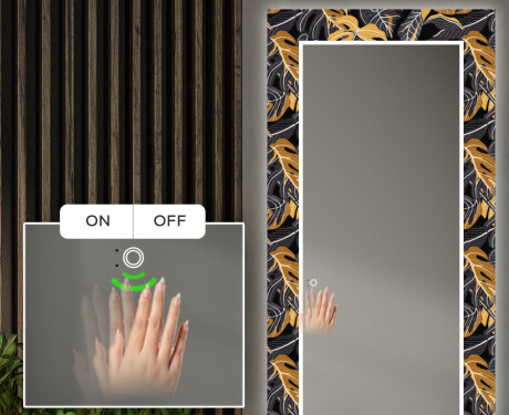 Φωτιζόμενος Διακοσμητικός Καθρέφτης LED Για Την Αίθουσα - Autumn Jungle #5