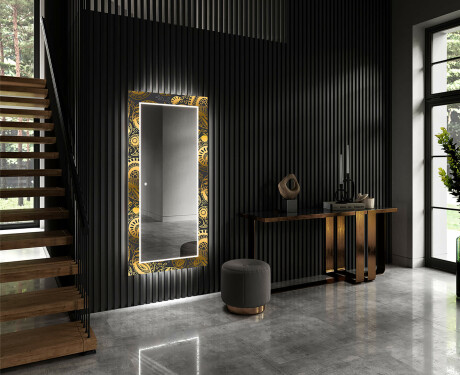 Φωτιζόμενος Διακοσμητικός Καθρέφτης LED Για Την Αίθουσα - Ancient Pattern #2