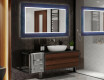 Φωτιζόμενος Διακοσμητικός Καθρέφτης Για Το Μπάνιο - Blue Drawing #2