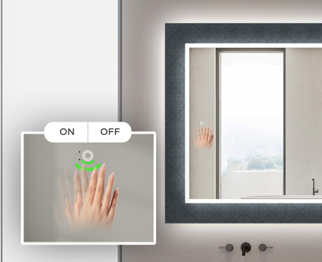 Φωτιζόμενος Διακοσμητικός Καθρέφτης Για Το Μπάνιο - Elegant #5