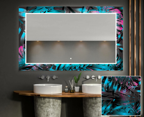 Φωτιζόμενος Διακοσμητικός Καθρέφτης Για Το Μπάνιο - Fluo Tropic