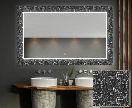 Φωτιζόμενος Διακοσμητικός Καθρέφτης Για Το Μπάνιο - Gothic
