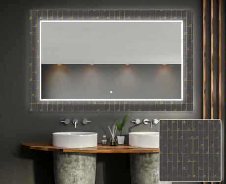 Φωτιζόμενος Διακοσμητικός Καθρέφτης Για Το Μπάνιο - Microcircuit #1