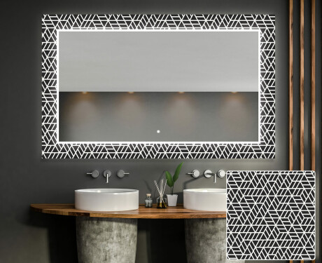 Φωτιζόμενος Διακοσμητικός Καθρέφτης Για Το Μπάνιο - Triangless