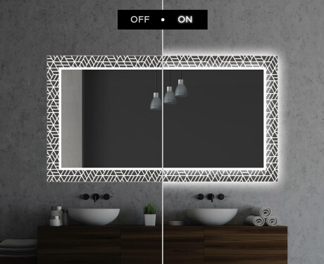 Φωτιζόμενος Διακοσμητικός Καθρέφτης Για Το Μπάνιο - Triangless #7