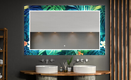 Φωτιζόμενος Διακοσμητικός Καθρέφτης Για Το Μπάνιο - Tropical