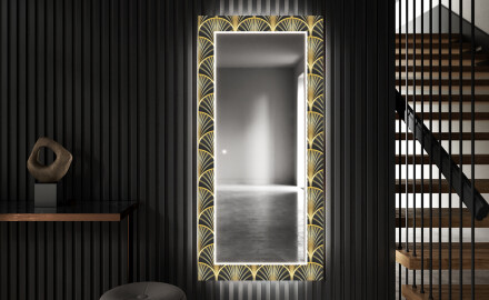 Φωτιζόμενος Διακοσμητικός Καθρέφτης LED Για Την Αίθουσα - Art Deco