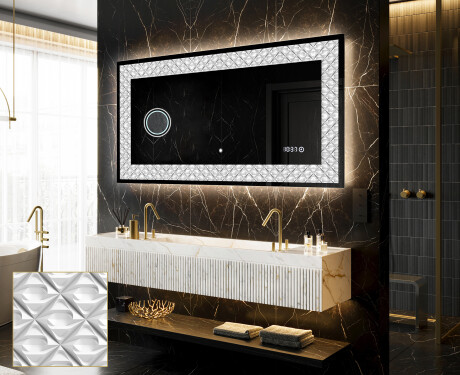 Φωτιζόμενος Διακοσμητικός Καθρέφτης - Marble Uplift