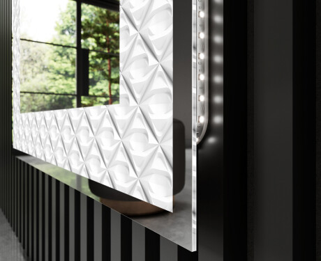 Φωτιζόμενος Διακοσμητικός Καθρέφτης - Marble Uplift #3