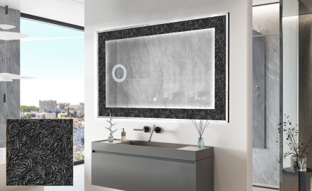 Φωτιζόμενος Διακοσμητικός Καθρέφτης - Dark Elegance