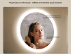 Στρογγυλός καθρέφτης μπάνιου LED 80 cm με Dual Color, διακόπτη αφής και θερμαντικό επίθεμα #4