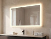 Ορθογώνιος καθρέφτης μπάνιου LED 80x60/60x80 cm με Dual Color, διακόπτη αφής και θερμαντικό επίθεμα