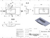 Νιπτήρας BARCELONA 800 L MATT