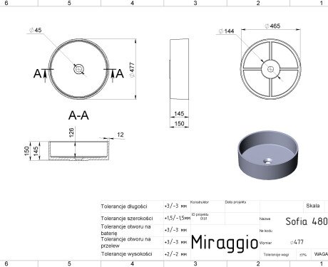 Νιπτήρας SOFIA MIRASOFT