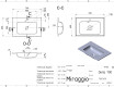 Νιπτήρας DELLA 700 MIRASOFT