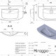 Νιπτήρας DEA 1000 MIRASOFT #1