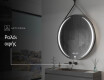 Στρογγυλός φωτιζόμενος καθρέφτης στη μπάρα L99 #9