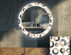 Στρογγυλός Διακοσμητικός Καθρέφτης Με Οπίσθιο Φωτισμό LED Για Το Σαλόνι - Donuts #1