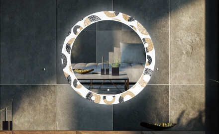 Στρογγυλός Διακοσμητικός Καθρέφτης Με Οπίσθιο Φωτισμό LED Για Το Σαλόνι - Donuts