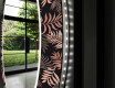Στρογγυλός Διακοσμητικός Καθρέφτης Με Οπίσθιο Φωτισμό LED Για Το Σαλόνι - Jungle #11